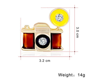Lights Camera Action Brooch
