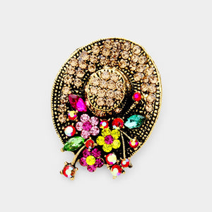 Sun Hat Brooch