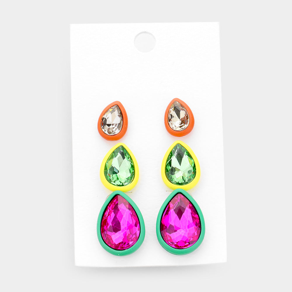 Teardrop Studs