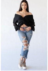 Lace Me Sweater