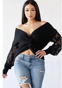 Lace Me Sweater