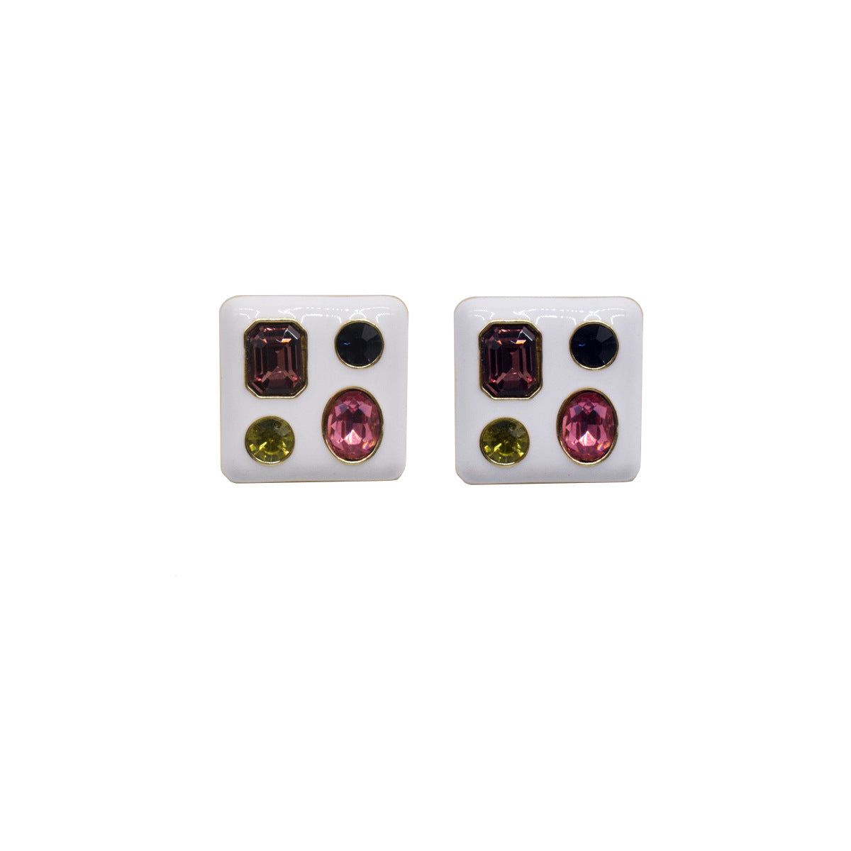 Square Art Earrings