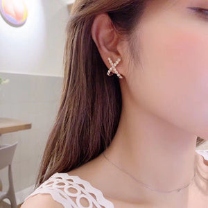 X Stud Earrings