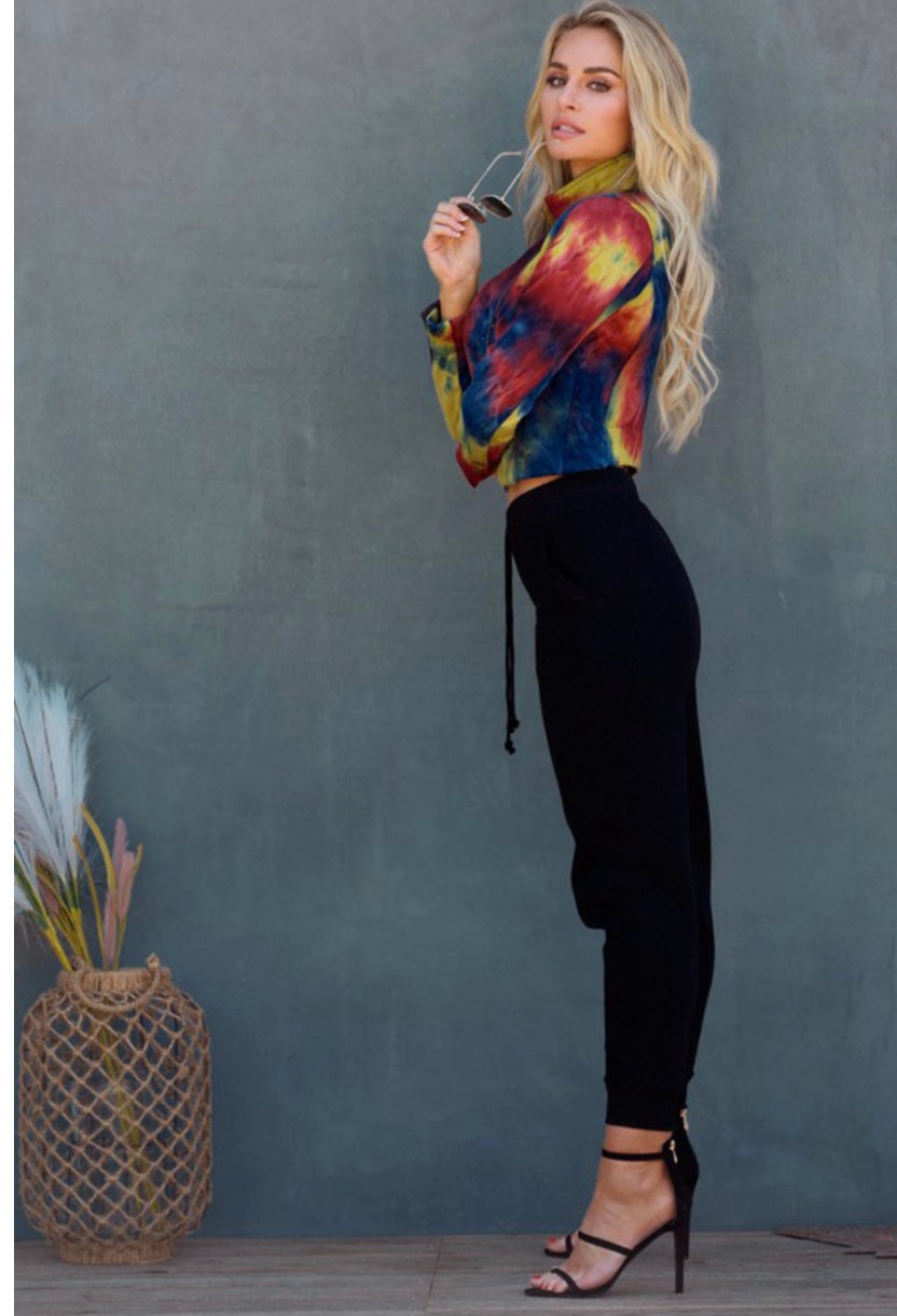 Tie Dye Biker Jacket