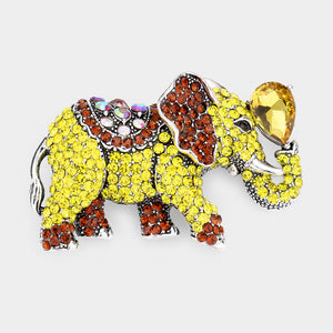 Zara Elephant Brooch