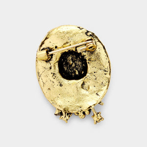 Sun Hat Brooch