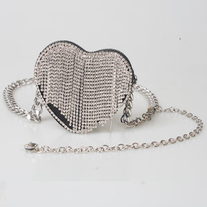 Rhinestone Tassel Mini Waist Bags