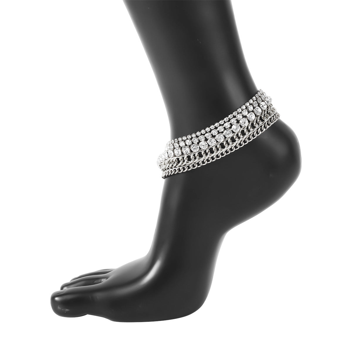 Rhinestone Glam anklet