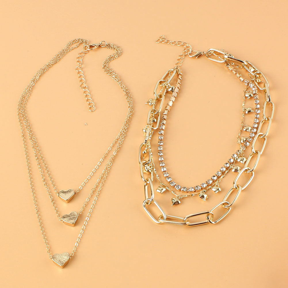Multilayer Heart Necklace