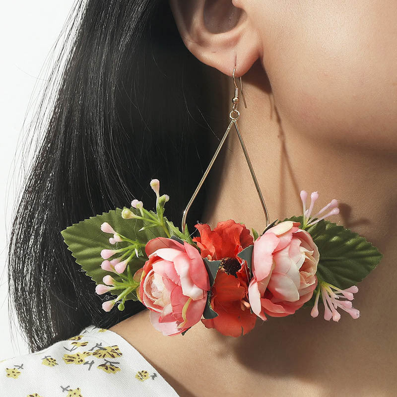 Flower & Leaf Earrings