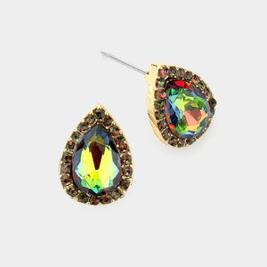 Teardrop Stud Earrings