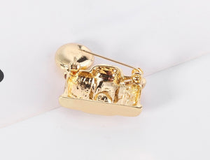 Lights Camera Action Brooch