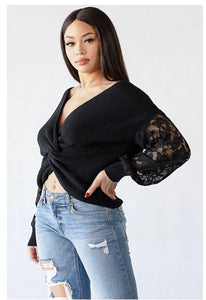 Lace Me Sweater