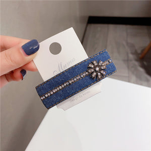 Retro Denim Hair Clip