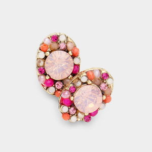 Oval Stud Earrings