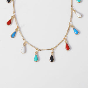 Water Drop Metal Chain Necklace